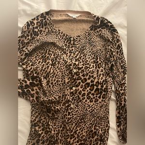 Cheetah Print Cardigan